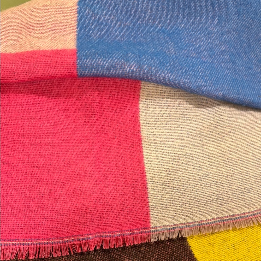 Zara Multicolor Scarf - Pink, Blue, Yellow